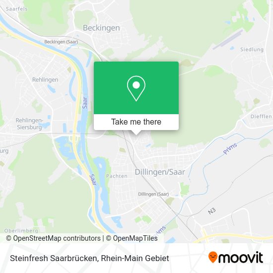 Карта Steinfresh Saarbrücken