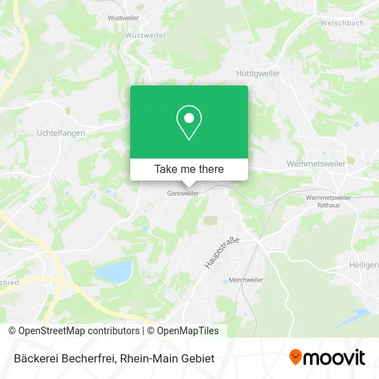 Карта Bäckerei Becherfrei