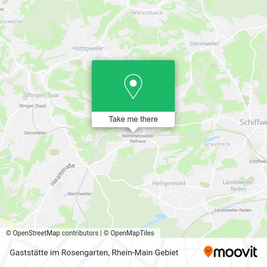 Карта Gaststätte im Rosengarten