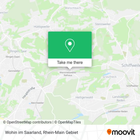 Карта Wohin im Saarland