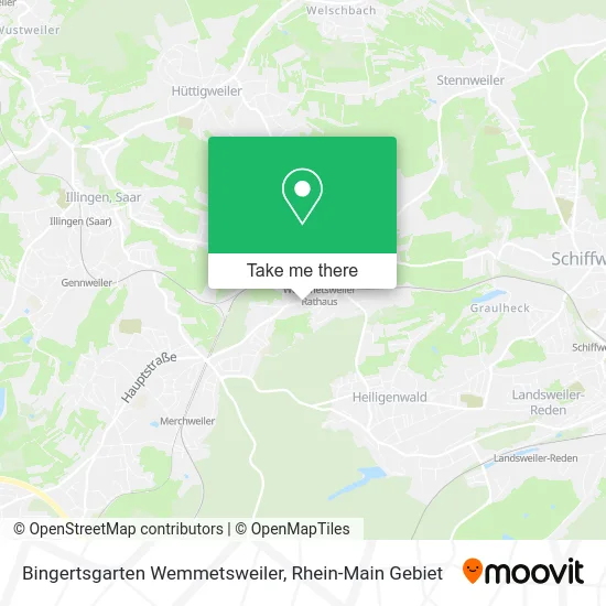 Карта Bingertsgarten Wemmetsweiler