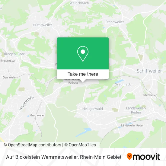 Карта Auf Bickelstein Wemmetsweiler
