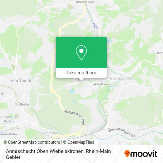 Карта Annaschacht Oben Wiebelskirchen