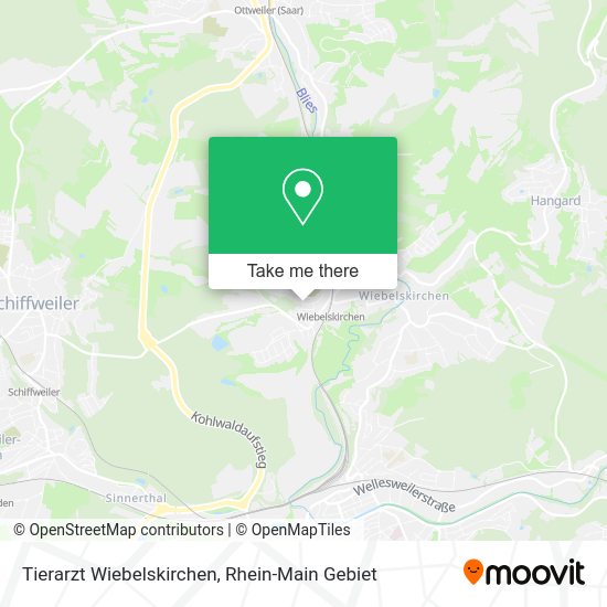 Карта Tierarzt Wiebelskirchen