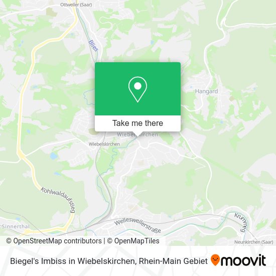 Карта Biegel's Imbiss in Wiebelskirchen