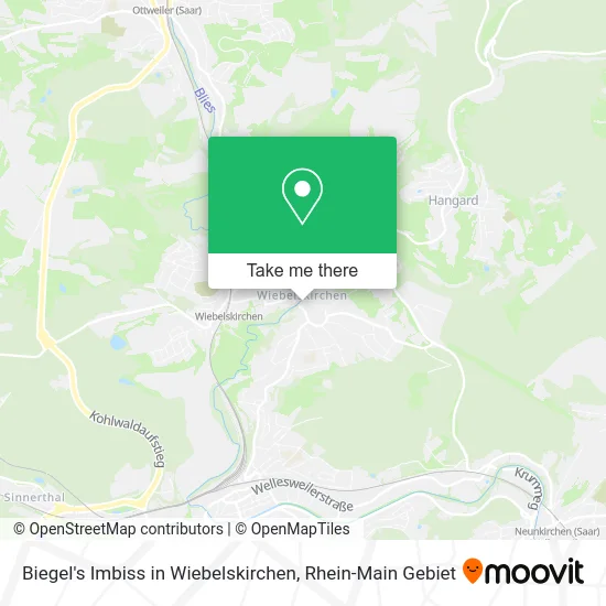 Карта Biegel's Imbiss in Wiebelskirchen