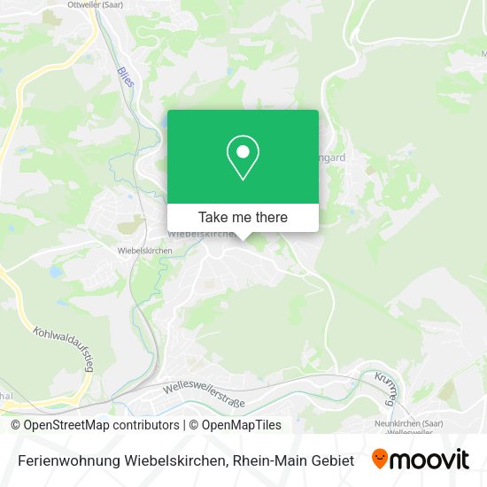 Карта Ferienwohnung Wiebelskirchen