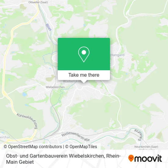 Карта Obst- und Gartenbauverein Wiebelskirchen
