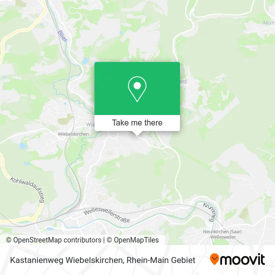 Карта Kastanienweg Wiebelskirchen