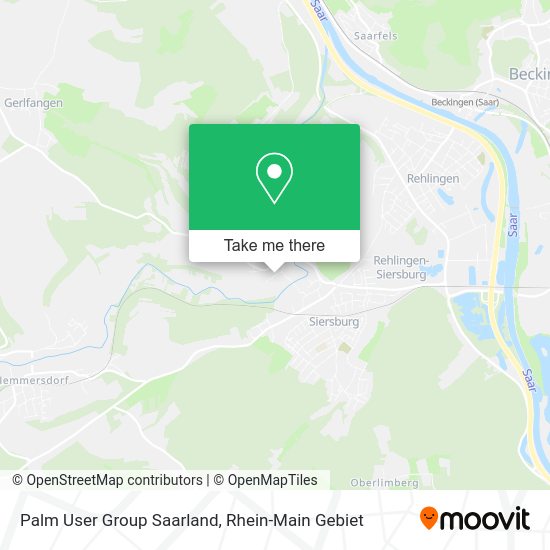 Карта Palm User Group Saarland