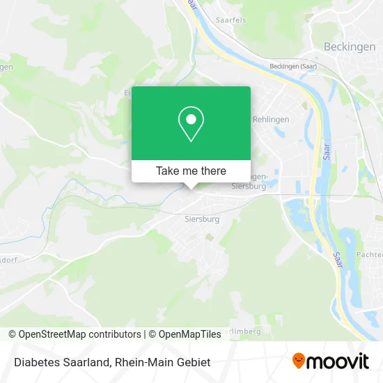 Карта Diabetes Saarland