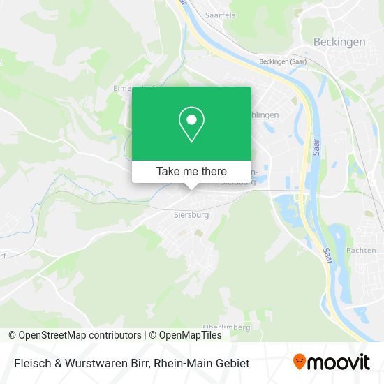 Карта Fleisch & Wurstwaren Birr
