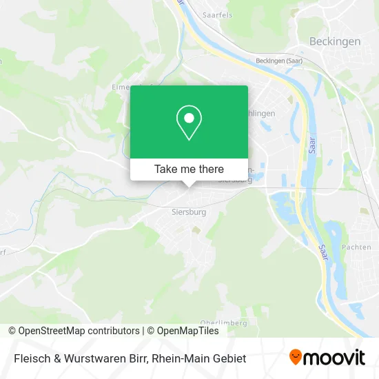Карта Fleisch & Wurstwaren Birr