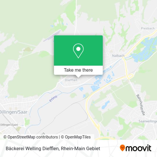 Карта Bäckerei Welling Diefflen