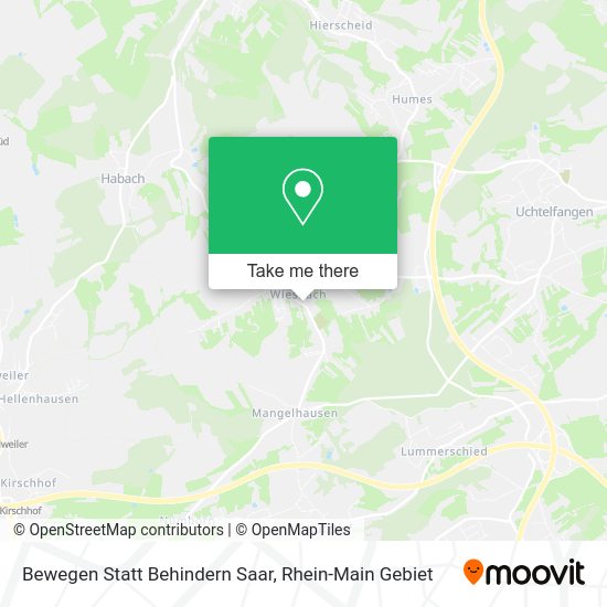 Карта Bewegen Statt Behindern Saar