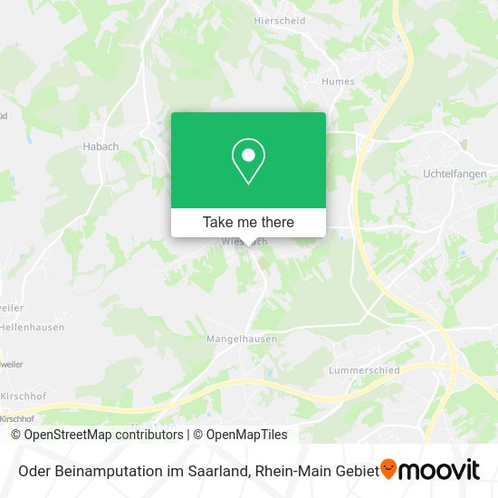 Карта Oder Beinamputation im Saarland