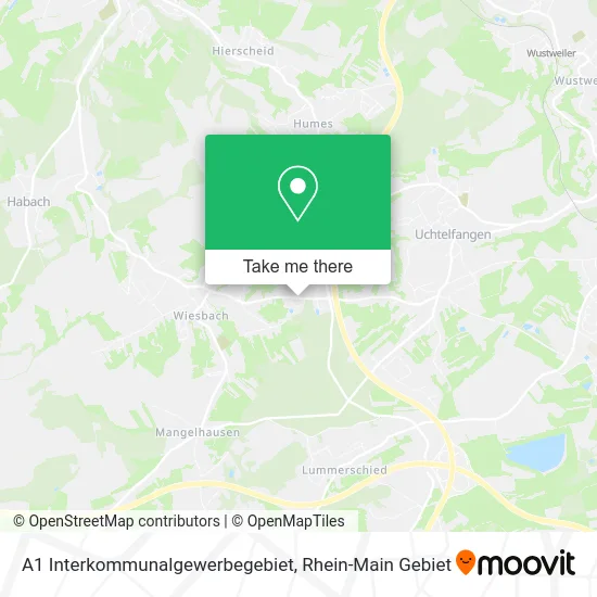 Карта A1 Interkommunalgewerbegebiet