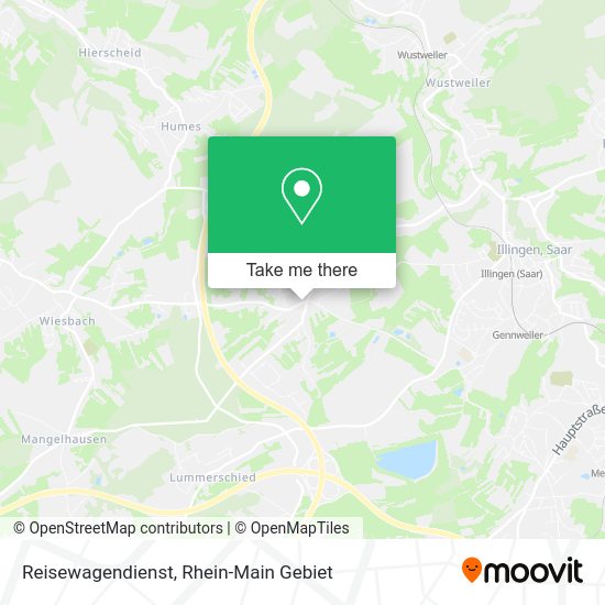 Карта Reisewagendienst