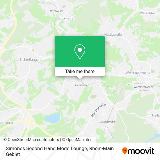 Карта Simones Second Hand Mode Lounge