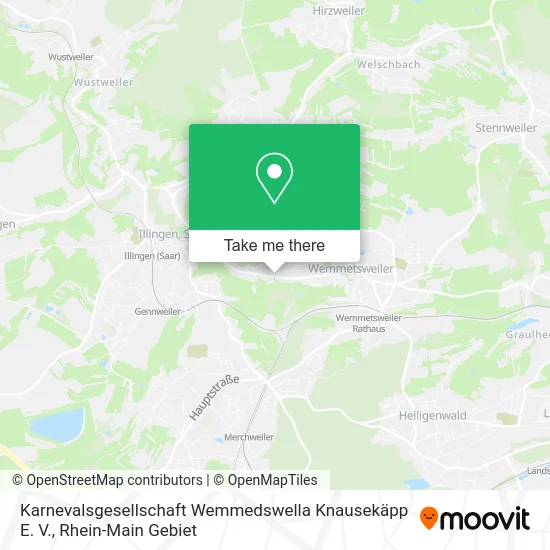 Карта Karnevalsgesellschaft Wemmedswella Knausekäpp E. V.