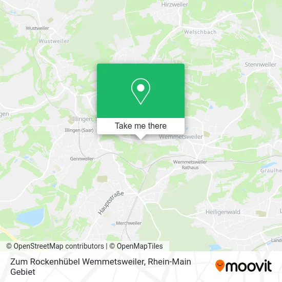 Карта Zum Rockenhübel Wemmetsweiler