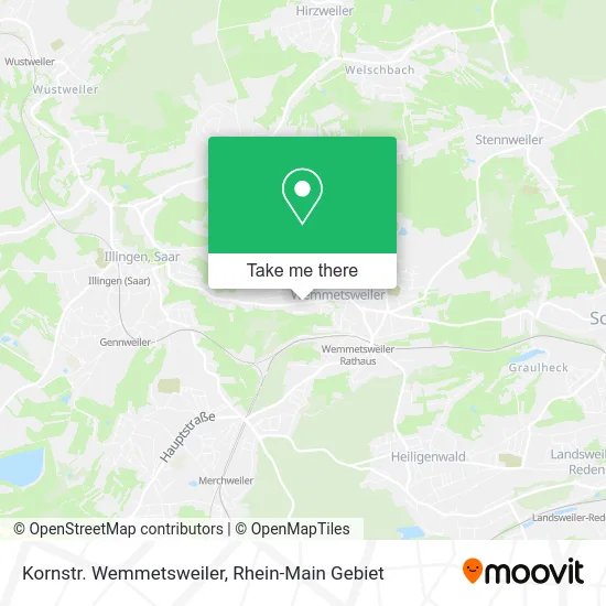 Карта Kornstr. Wemmetsweiler