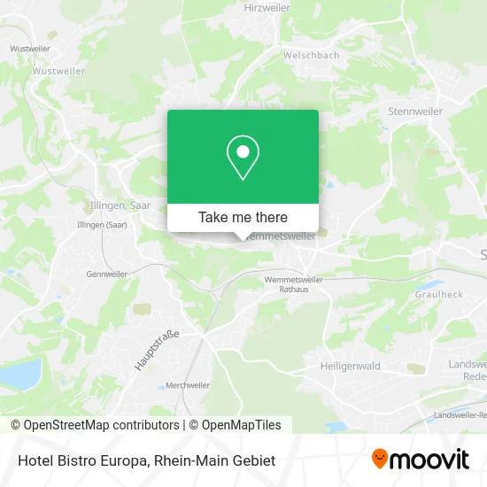 Карта Hotel Bistro Europa