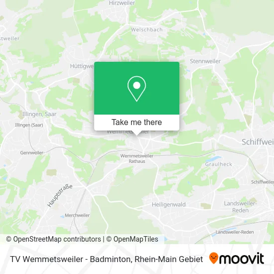 Карта TV Wemmetsweiler - Badminton
