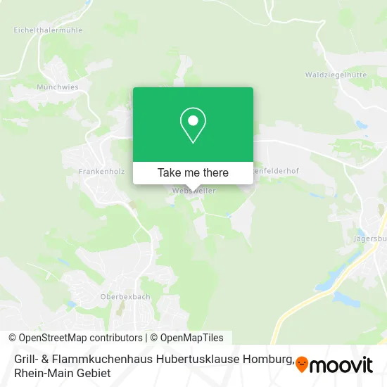 Карта Grill- & Flammkuchenhaus Hubertusklause Homburg