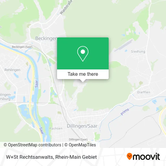 Карта W+St Rechtsanwalts