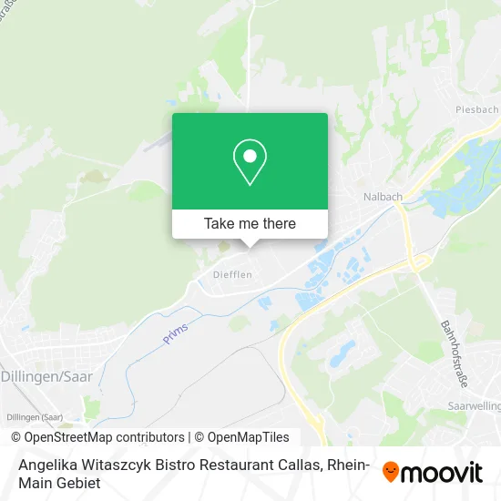 Карта Angelika Witaszcyk Bistro Restaurant Callas