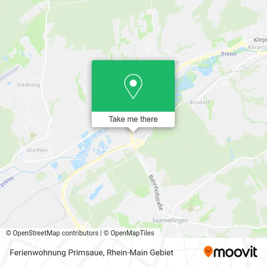 Карта Ferienwohnung Primsaue