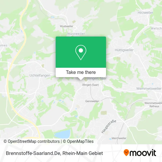 Карта Brennstoffe-Saarland.De