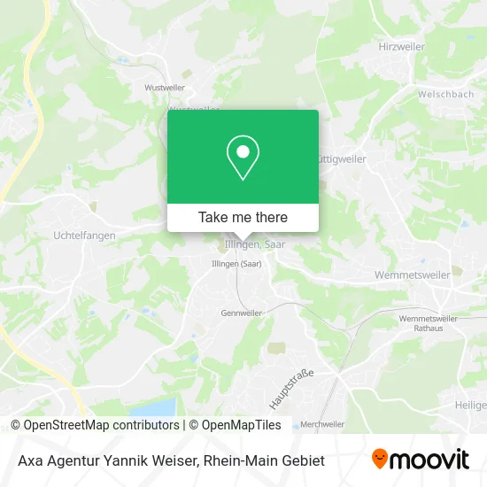 Карта Axa Agentur Yannik Weiser