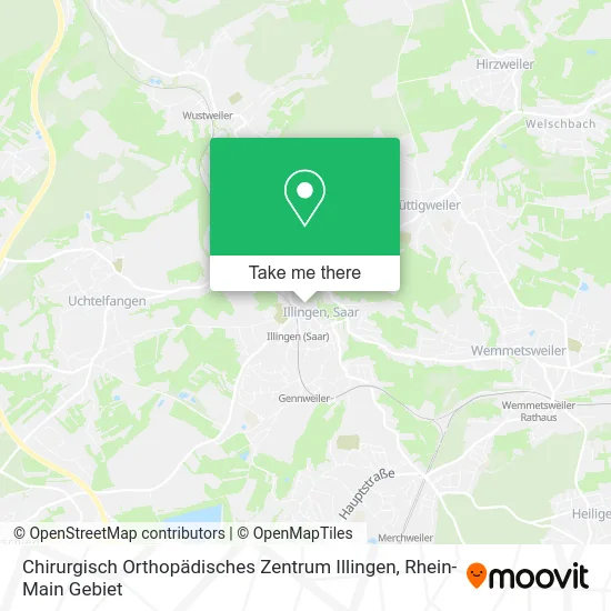 Карта Chirurgisch Orthopädisches Zentrum Illingen