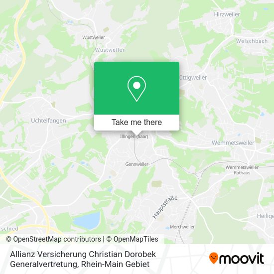 Карта Allianz Versicherung Christian Dorobek Generalvertretung