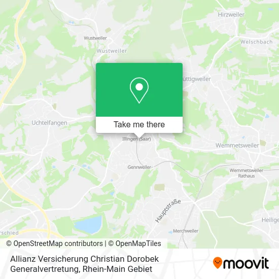 Карта Allianz Versicherung Christian Dorobek Generalvertretung