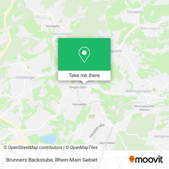 Карта Brunners Backstube
