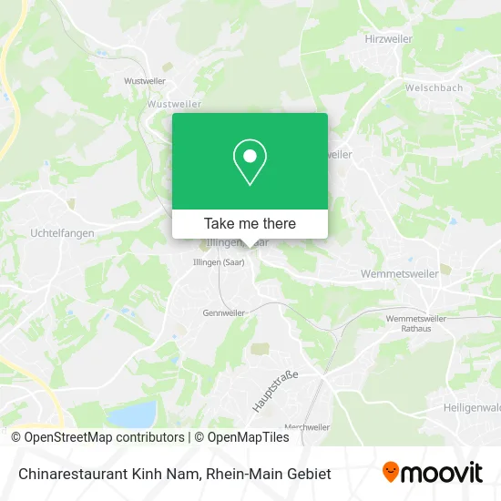 Карта Chinarestaurant Kinh Nam