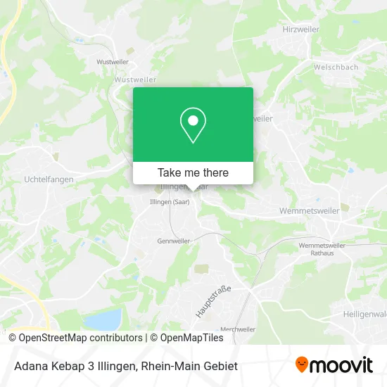 Карта Adana Kebap 3 Illingen