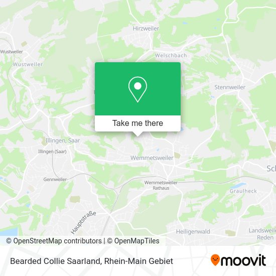 Карта Bearded Collie Saarland