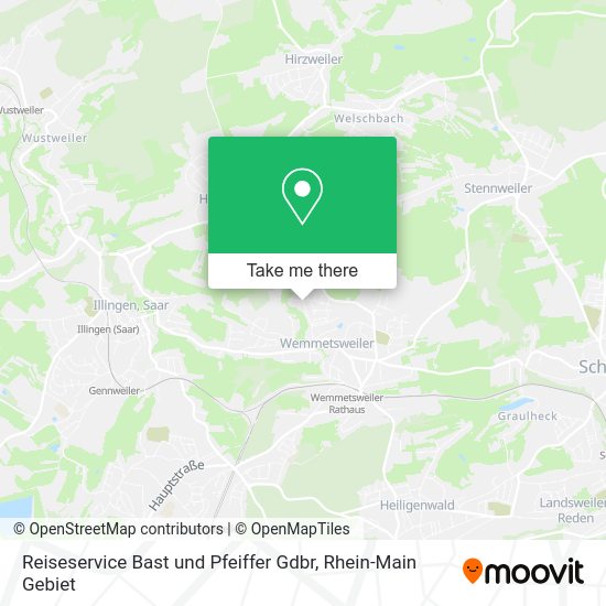 Карта Reiseservice Bast und Pfeiffer Gdbr