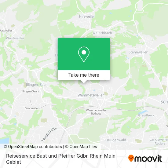 Карта Reiseservice Bast und Pfeiffer Gdbr