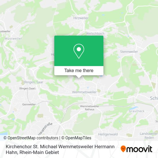 Карта Kirchenchor St. Michael Wemmetsweiler Hermann Hahn