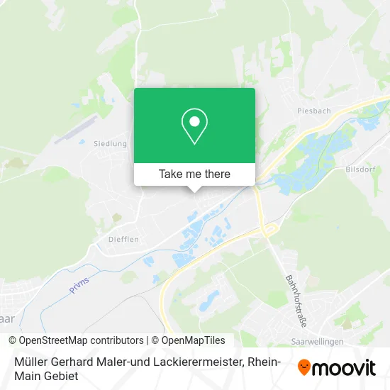 Карта Müller Gerhard Maler-und Lackierermeister