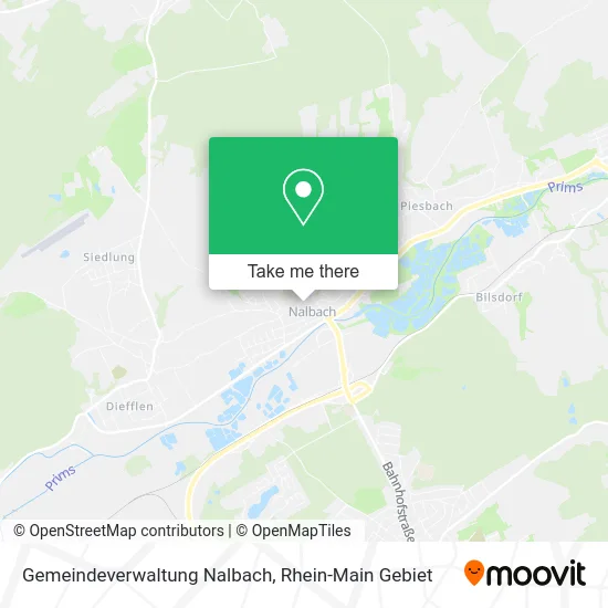 Карта Gemeindeverwaltung Nalbach