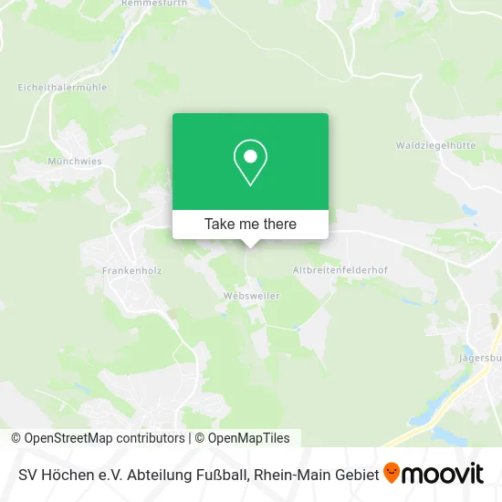 Карта SV Höchen e.V. Abteilung Fußball