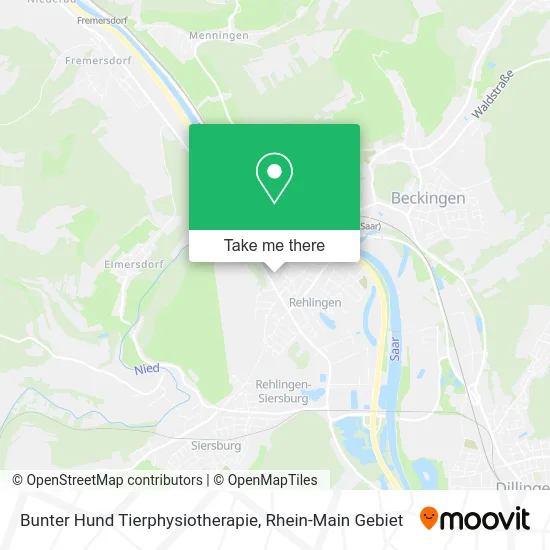 Карта Bunter Hund Tierphysiotherapie
