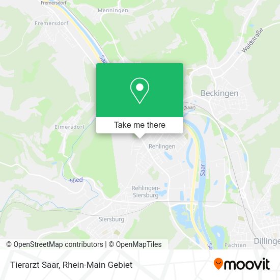 Карта Tierarzt Saar