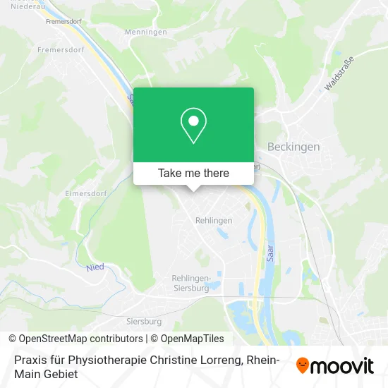 Карта Praxis für Physiotherapie Christine Lorreng